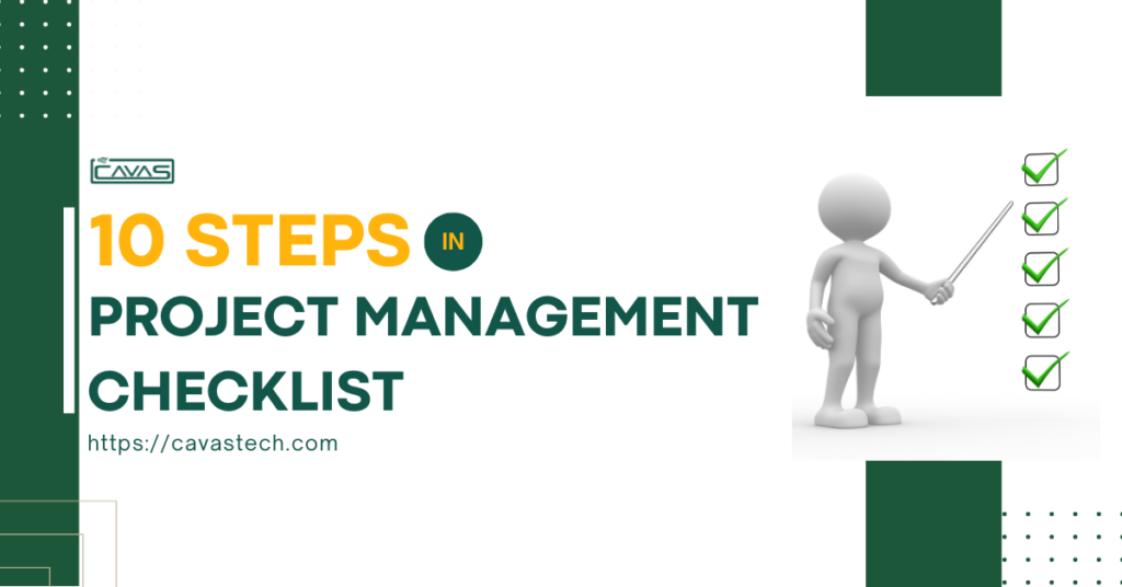 10 steps in project management checklist